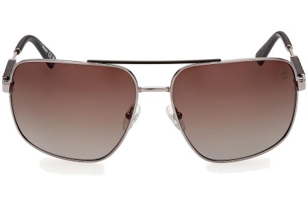 Sončna očala Timberland TB9283 08H Polarized Pilotska Srebrna