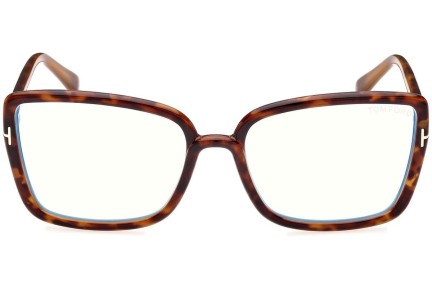 Očala Tom Ford FT5813-B 055 Cat Eye Havana