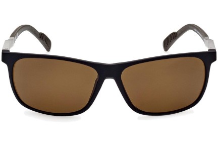 Sončna očala Adidas Sport SP0061 02H Polarized Pravokotna Črna