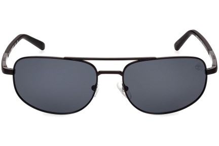 Sončna očala Timberland TB9285 02D Polarized Pravokotna Črna