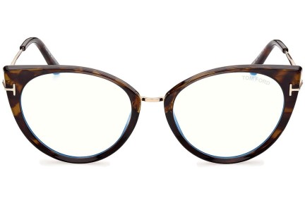 Očala Tom Ford FT5815-B 052 Cat Eye Havana