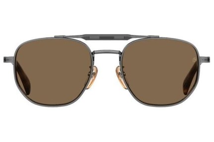 Očala David Beckham DB1082/G/CS KJ1/HE Polarized Okrogla Srebrna