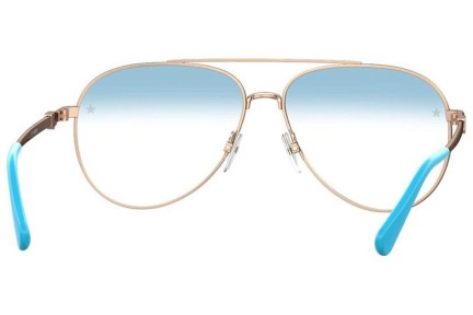 Očala Chiara Ferragni CF1009/BB HOT/K6 blue-light [non-prescription] Pilotska Zlata