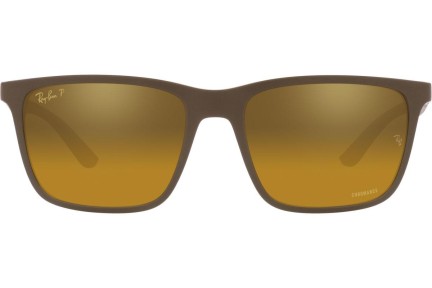 Sončna očala Ray-Ban Chromance Collection RB4385 6124A3 Polarized Kvadratna Rjava