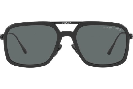 Sončna očala Prada PR57ZS 1BO5Z1 Polarized Kvadratna Črna