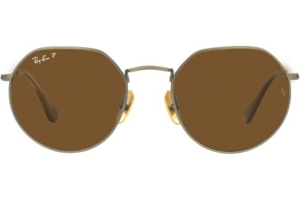 Sončna očala Ray-Ban Titanium Collection RB8165 920757 Polarized Okrogla Zlata