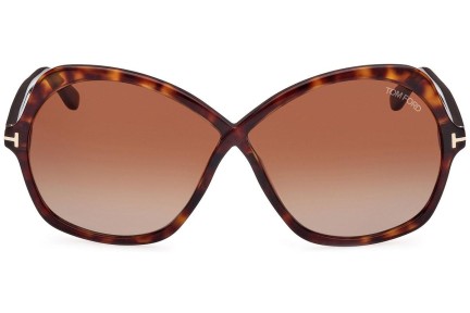 Sončna očala Tom Ford FT1013 52F Cat Eye Havana