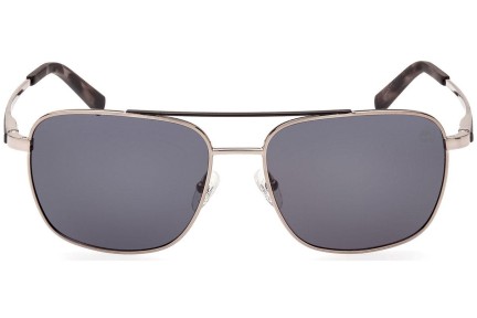 Sončna očala Timberland TB9303 08D Polarized Pilotska Srebrna