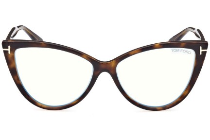 Očala Tom Ford FT5843-B 052 Cat Eye Havana