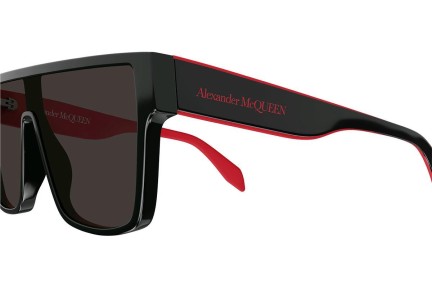 Sončna očala Alexander McQueen AM0354S 003 Flat Top Črna