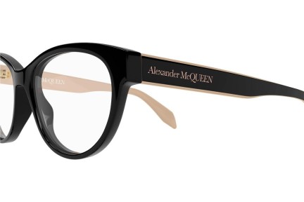 Očala Alexander McQueen AM0359O 004 Cat Eye Črna