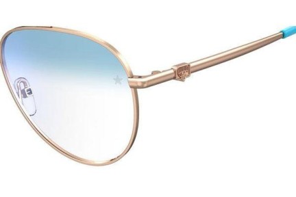 Očala Chiara Ferragni CF1009/BB HOT/K6 blue-light [non-prescription] Pilotska Zlata