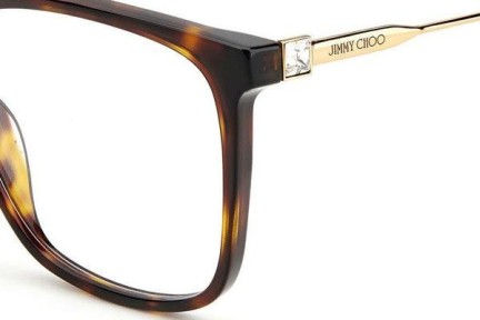 Očala Jimmy Choo JC341 086 Kvadratna Havana