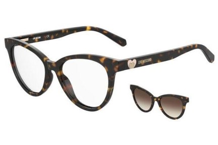 Očala Love Moschino MOL051/CS 086/HA Cat Eye Havana