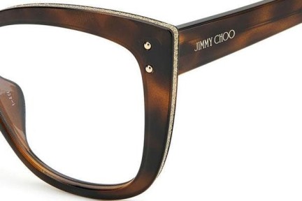 Očala Jimmy Choo JC328/G 086 Cat Eye Havana