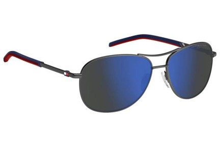 Sončna očala Tommy Hilfiger TH2023/S R80/ZS Pilotska Srebrna