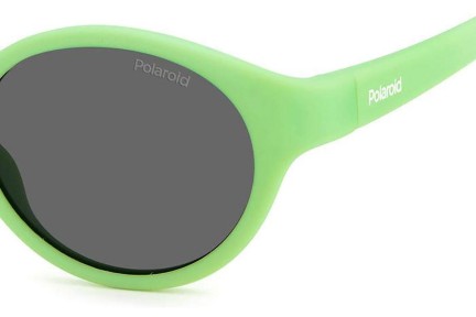 Sončna očala Polaroid Junior PLDK007/S 1ED/M9 Polarized Ovalna Zelena