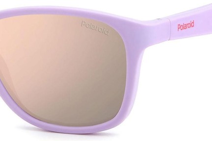 Sončna očala Polaroid Junior PLD8052/S QCK/JQ Polarized Kvadratna Vijolična