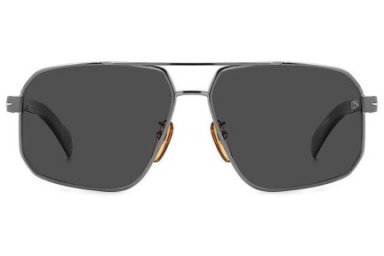 Sončna očala David Beckham DB7102/S 85K/M9 Polarized Pilotska Srebrna