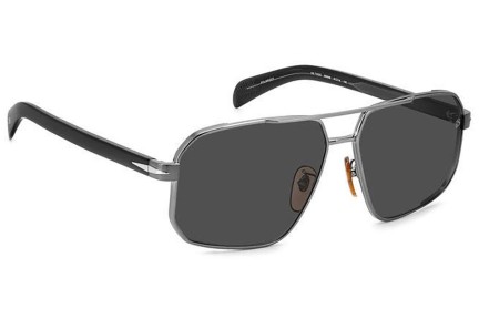 Sončna očala David Beckham DB7102/S 85K/M9 Polarized Pilotska Srebrna