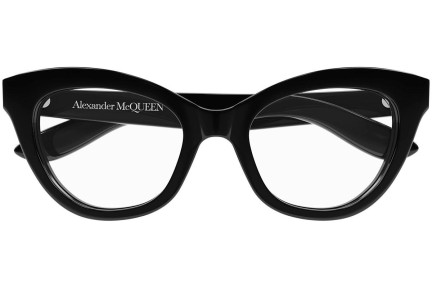 Očala Alexander McQueen AM0395O 001 Cat Eye Črna