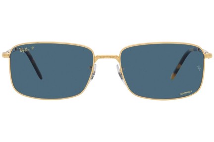 Sončna očala Ray-Ban RB3717 9196S2 Polarized Pravokotna Zlata