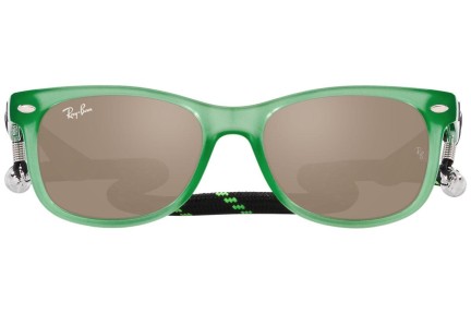 Sončna očala Ray-Ban Junior New Wayfarer Junior RJ9052S 71465A Kvadratna Zelena