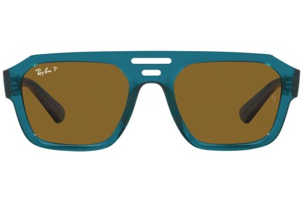 Sončna očala Ray-Ban Corrigan RB4397 668383 Polarized Flat Top Modra