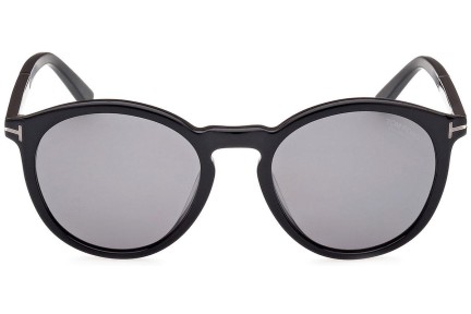 Sončna očala Tom Ford FT1021-N 01D Polarized Okrogla Črna