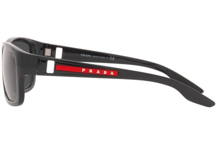 Sončna očala Prada Linea Rossa PS01WS 1AB06F Pravokotna Črna