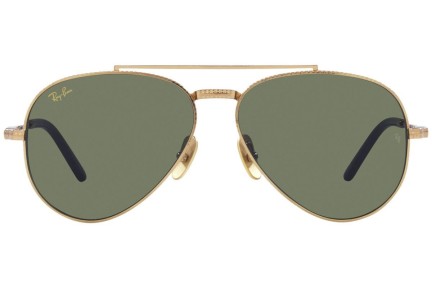 Sončna očala Ray-Ban Aviator Titanium Titanium Collection RB8225 313852 Pilotska Zlata