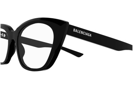 Očala Balenciaga BB0219O 001 Cat Eye Črna