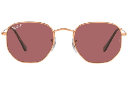 Sončna očala Ray-Ban Hexagonal RB3548N 9202AF Polarized Okrogla Zlata