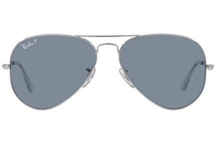 Sončna očala Ray-Ban Aviator RB3025 003/02 Polarized Pilotska Srebrna