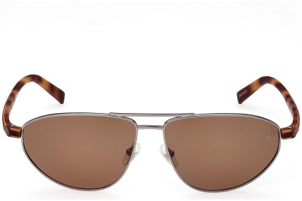 Sončna očala Timberland TB9324 08H Polarized Pilotska Srebrna