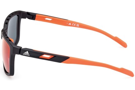 Sončna očala Adidas Sport SP0047 02Z Pravokotna Črna