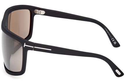 Sončna očala Tom Ford Clint 2 FT1066 02L Flat Top Črna