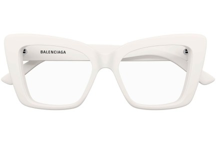 Očala Balenciaga BB0297O 003 Cat Eye Bela