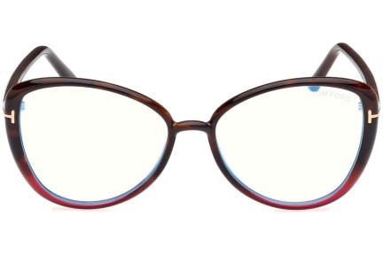 Očala Tom Ford FT5907-B 055 Cat Eye Havana