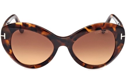 Sončna očala Tom Ford Guinevere FT1084 52F Cat Eye Havana