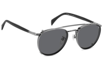 Očala David Beckham DB1144/CS KJ1/M9 Polarized Okrogla Siva