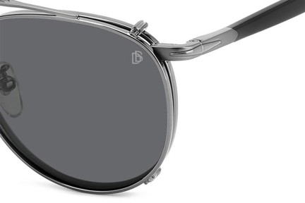 Očala David Beckham DB1144/CS KJ1/M9 Polarized Okrogla Siva