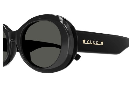 Sončna očala Gucci GG1587S 001 Okrogla Črna