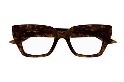 Očala Alexander McQueen AM0453O 002 Cat Eye Havana