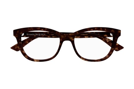 Očala Alexander McQueen AM0461O 002 Cat Eye Havana