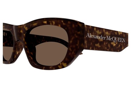 Sončna očala Alexander McQueen AM0450S 002 Pravokotna Havana