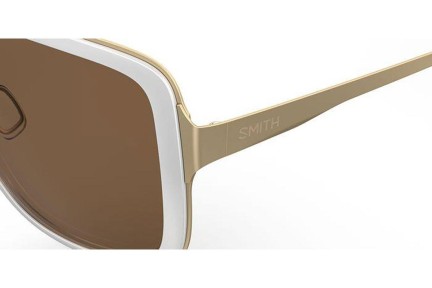 Sončna očala Smith AVELINE VK6/SP Polarized Kvadratna Bela