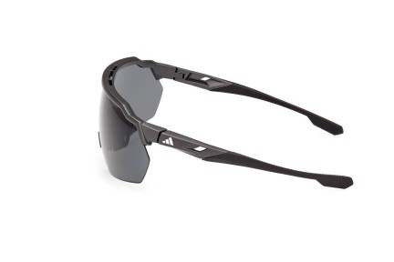 Sončna očala Adidas Sport SP0093 02D Polarized Enojna leča | Shield Črna