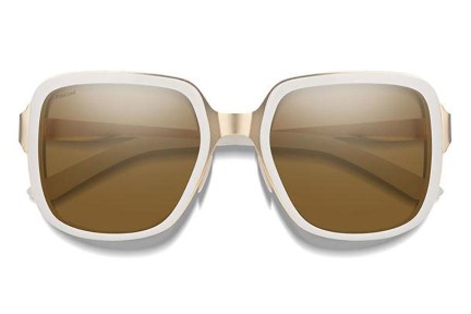 Sončna očala Smith AVELINE VK6/SP Polarized Kvadratna Bela