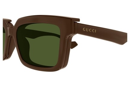 Sončna očala Gucci GG1543S 002 Pravokotna Rjava